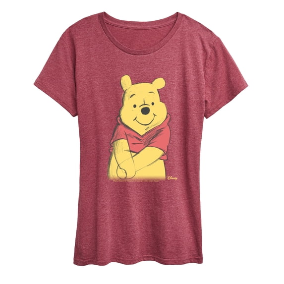 Winnie The Pooh - Winnie Sketch - Women's Short Sleeve Graphic T-Shirt