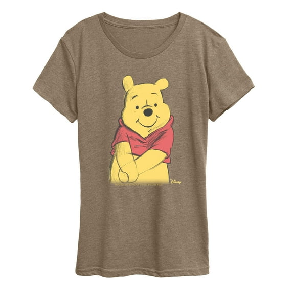 Winnie The Pooh - Winnie Sketch - Women's Short Sleeve Graphic T-Shirt