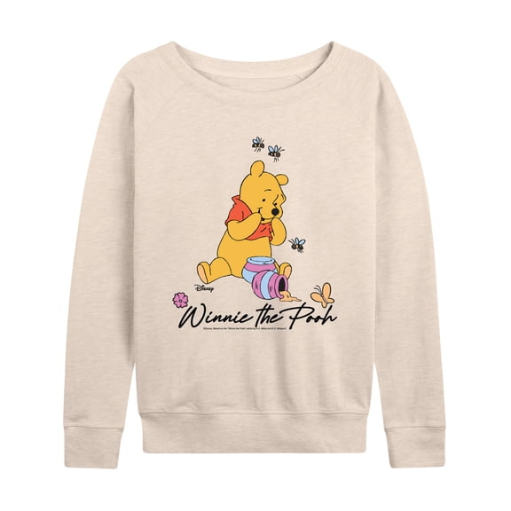 Winnie The Pooh - Winnie The Pooh Honey - Women's French Terry Long Sleeve Pullover
