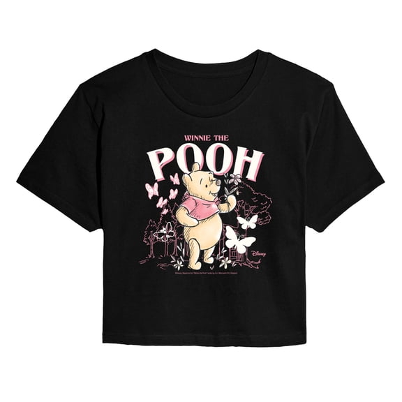 Winnie The Pooh - Winnie The Pooh - Juniors Cropped Graphic T-Shirt