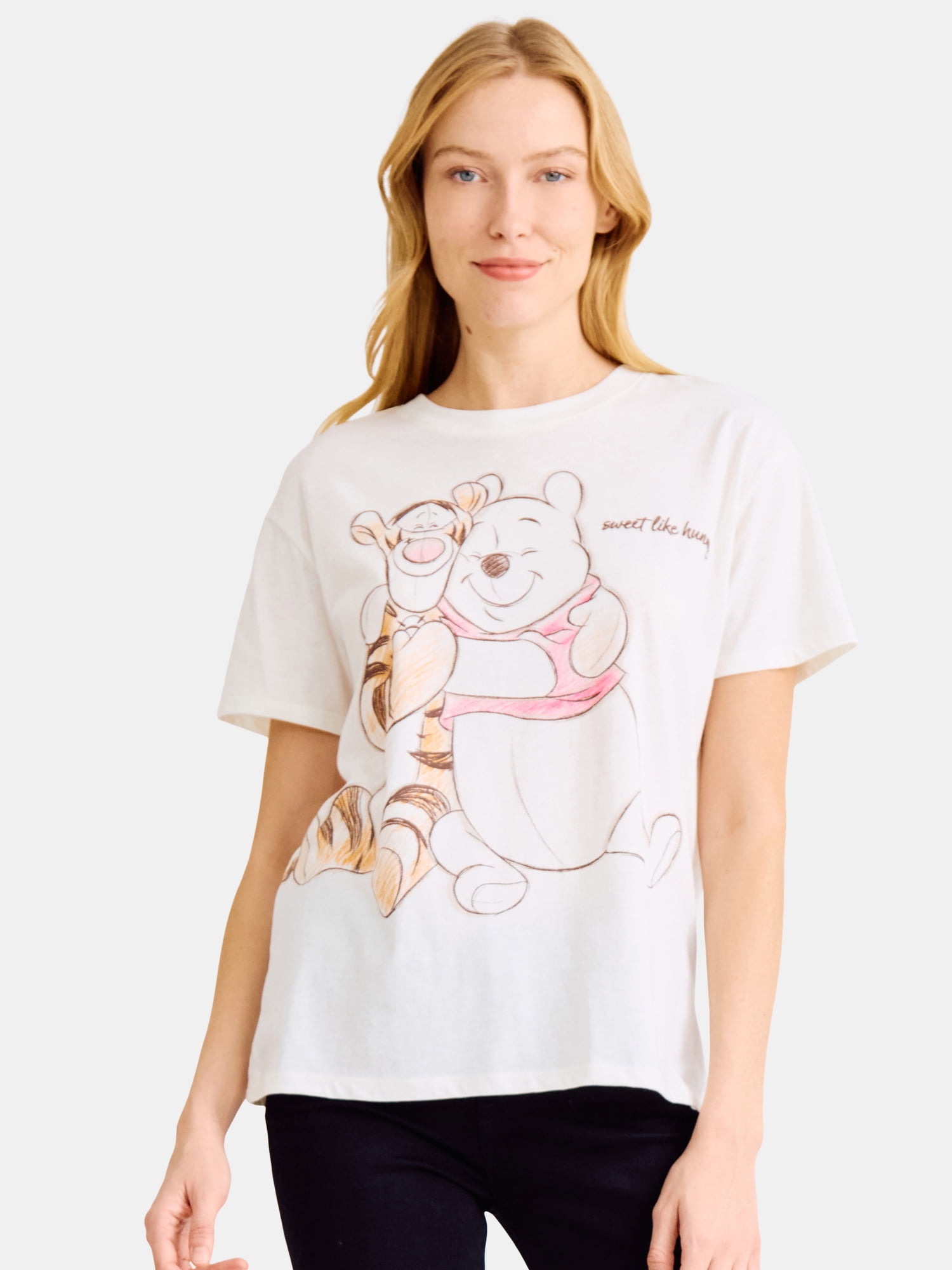 Winnie The Pooh Women’s Sweet Like Honey Graphic Tee, Sizes XXS-XXL