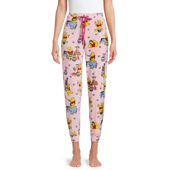 Winnie The Pooh Women's and Women's Plus Plush Sleep Jogger Pants