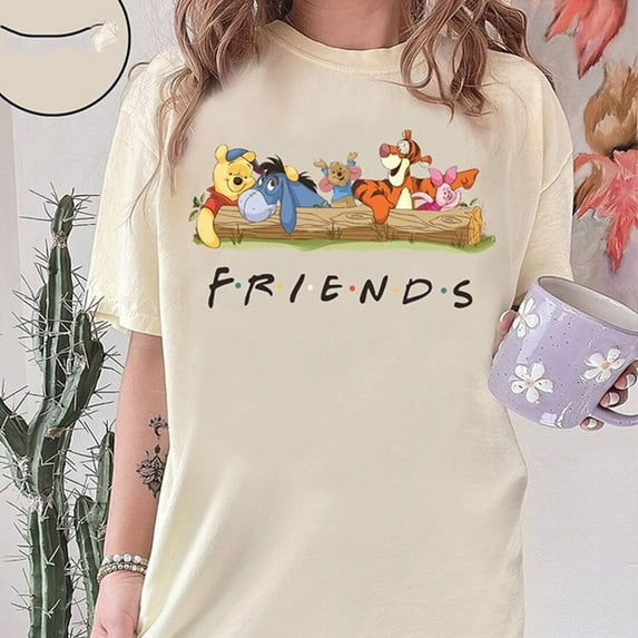 Winnie The Pooh and Friends Disney Family Trip TShirt Collection,White color,size 5XL
