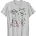 thumbnail image 1 of Winnie The Pooh and Friends Sketch Unisex Softstyle T-Shirt for Men Women Kids,Ice Grey Color,Size L, 1 of 5