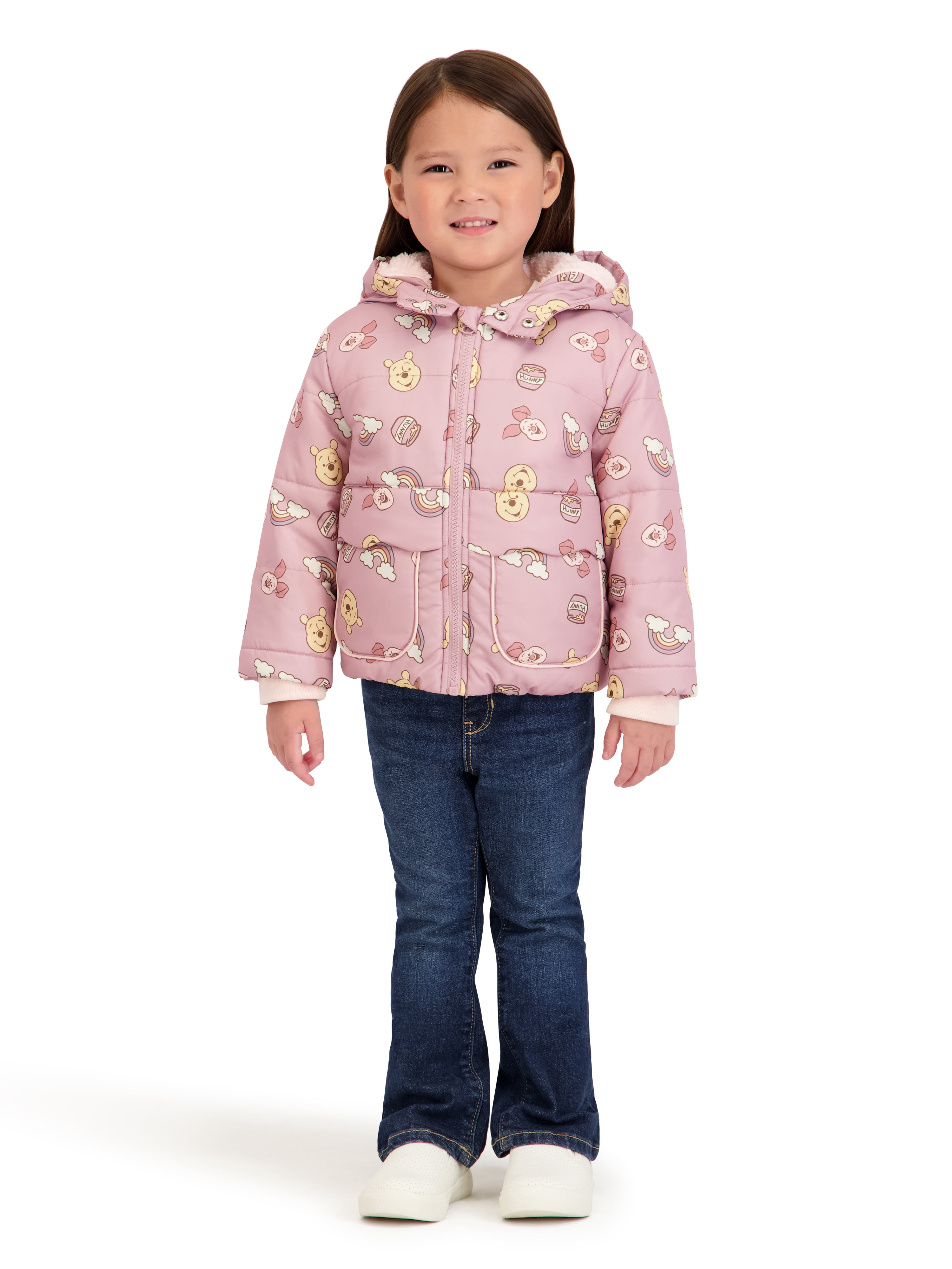 Character Toddler Girl Puffer Jacket, Sizes 12M-5T