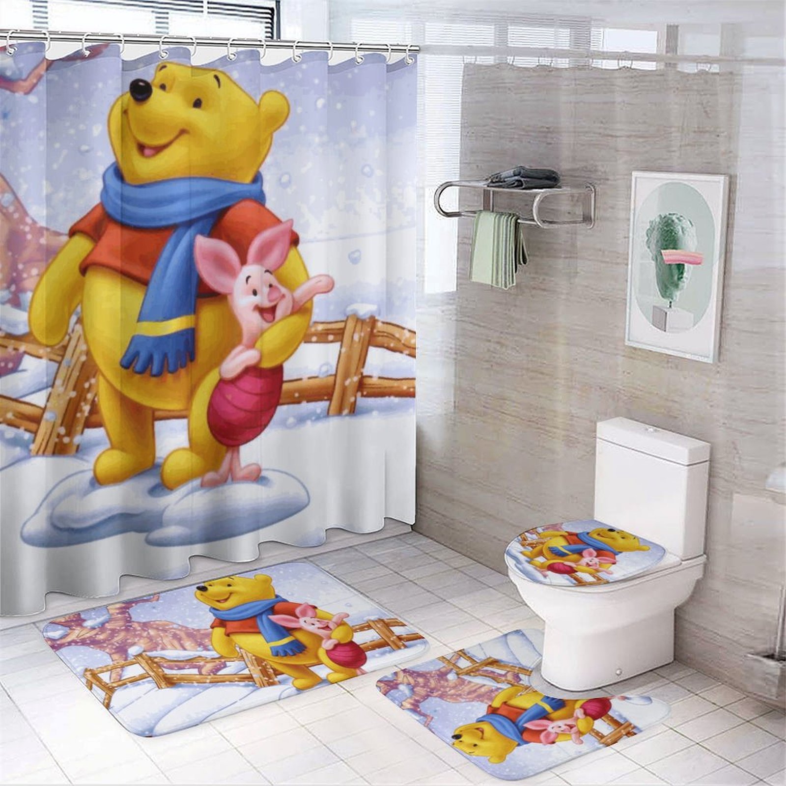 Winnie The Pooh Christmas Bathroom Decor Winnie The Pooh Christmas Bathroom Decor