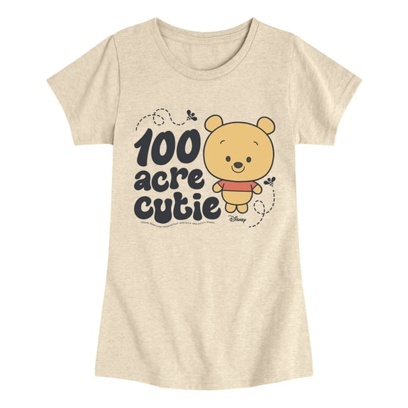Winnie the Pooh - 100 Acre Cutie Pooh - Youth Girls Fitted Short Sleeve T-Shirt