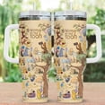 thumbnail image 1 of Winnie the Pooh 100th Anniversary 40oz Tumbler with Handle – Adorable Hundred Acre Wood Design | Cute Pooh & Friends Insulated Stainless Steel Cup, 1 of 3