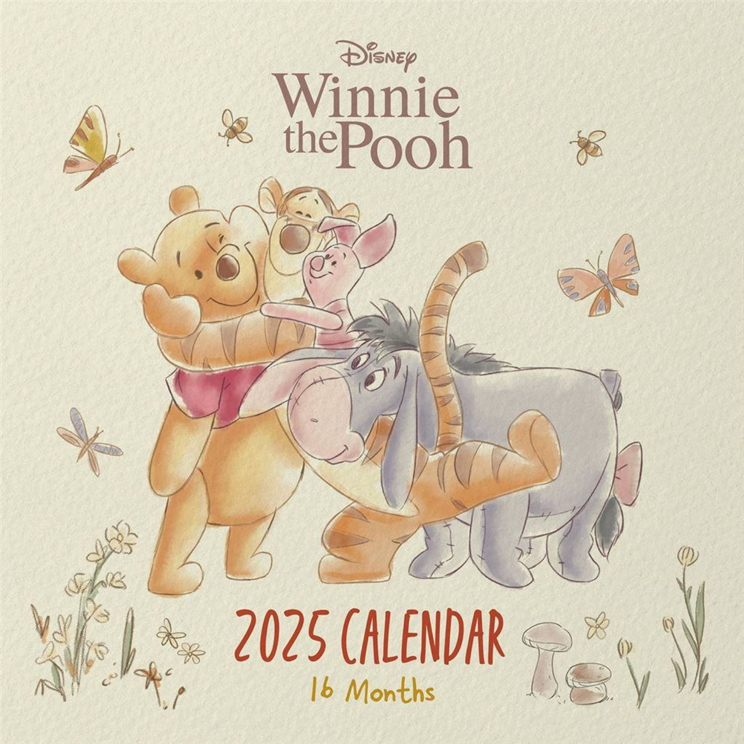 Winnie the Pooh 2025 Square Calendar