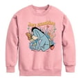 thumbnail image 1 of Winnie the Pooh - A Butterfly Lands on Eeyore's Nose - Hey Sunshine - Toddler And Youth Crewneck Fleece Sweatshirt, 1 of 3