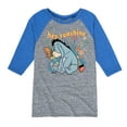 thumbnail image 1 of Winnie the Pooh - A Butterfly Lands on Eeyore's Nose - Hey Sunshine - Toddler And Youth Raglan Graphic T-Shirt, 1 of 3