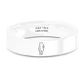 thumbnail image 1 of Winnie-the-Pooh AA Milne Engraved White Ceramic Wedding Band, 6mm, Size 8, 1 of 2