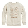 thumbnail image 1 of Winnie the Pooh - All the Faces of Pooh - Toddler And Youth Crewneck Fleece Sweatshirt, 1 of 4