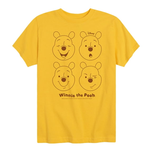 Winnie the Pooh - All the Faces of Pooh - Toddler And Youth Short Sleeve Graphic T-Shirt