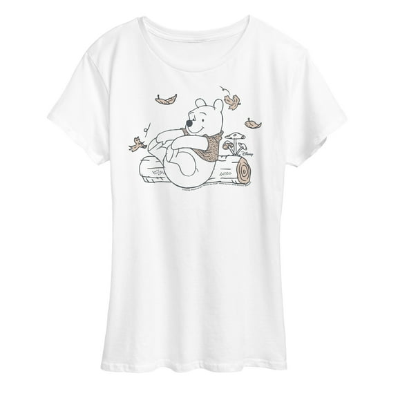 Winnie the Pooh -  Autumn Relaxing - Women's Short Sleeve Graphic T-Shirt