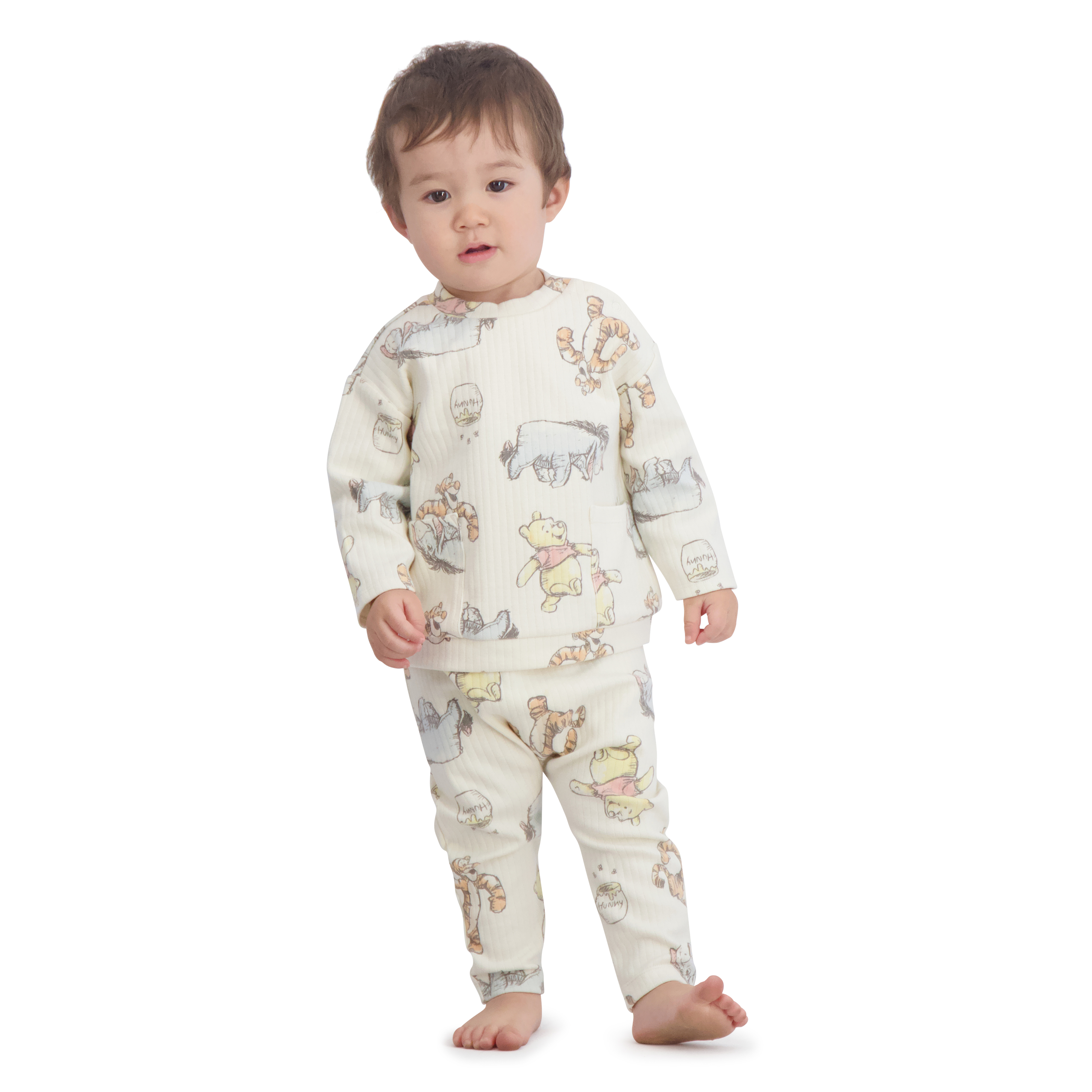 Winnie the Pooh Baby Boy 2 Piece Pant Set, Sizes 0/3 Months-24 Months - image 1 of 8