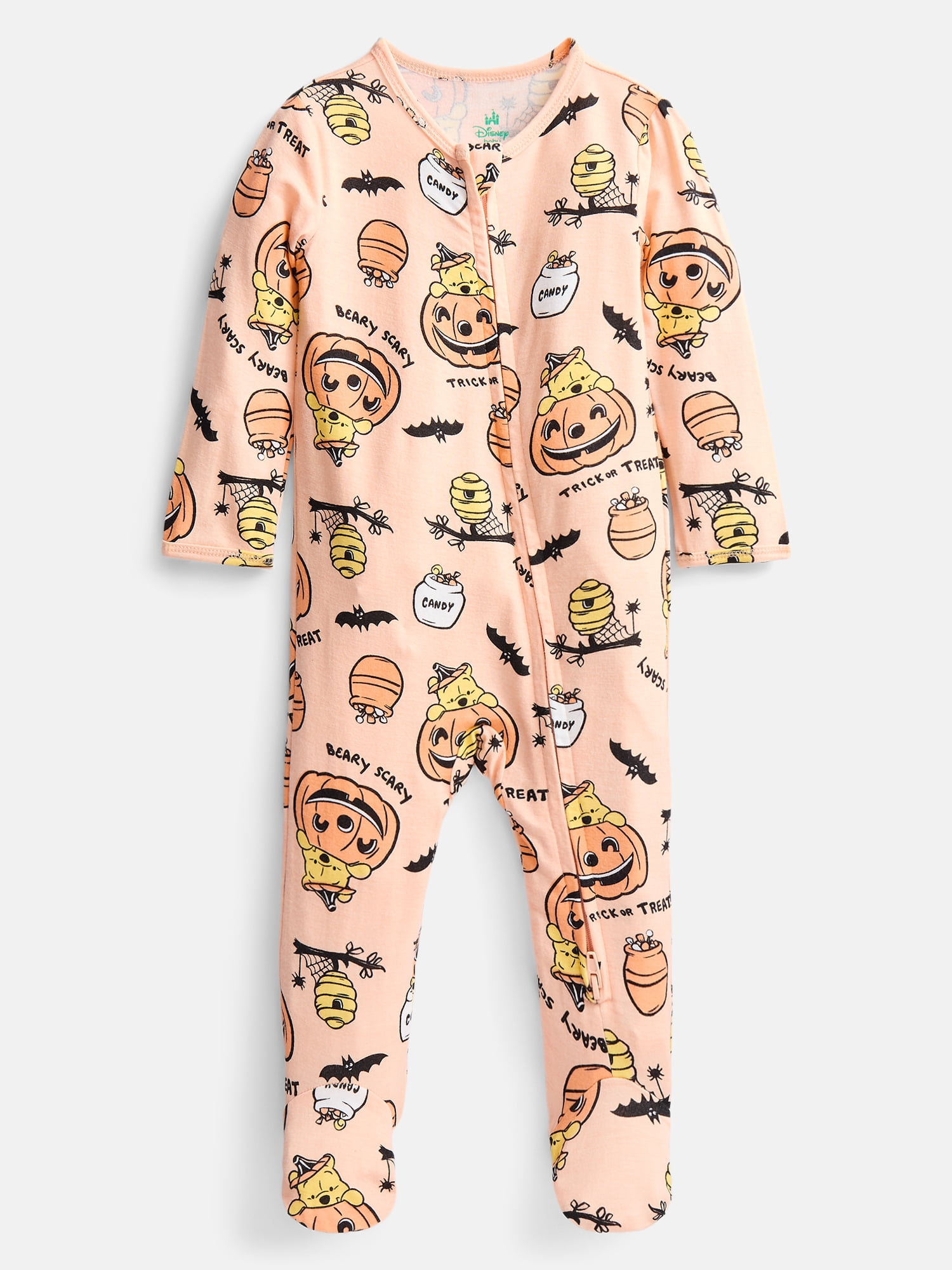 Winnie the Pooh Baby Boys Halloween Sleep Footed One-Piece, Sizes 0M-6/9M