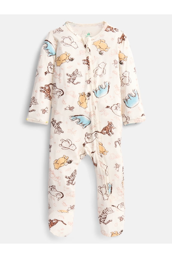 Disney Winnie The Pooh Baby Boys Sleep & Play Footed Pajamas, One Piece, Sizes NB-6/9M