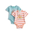 thumbnail image 1 of Winnie the Pooh Baby Boys or Girls Graphic One-Piece Bodysuits, 2-Pack, Sizes 0/3M-24M, 1 of 3
