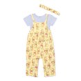 thumbnail image 1 of Winnie the Pooh Baby Girls Romper Set, 3-Piece, Sizes 0/3M-24M, 1 of 6