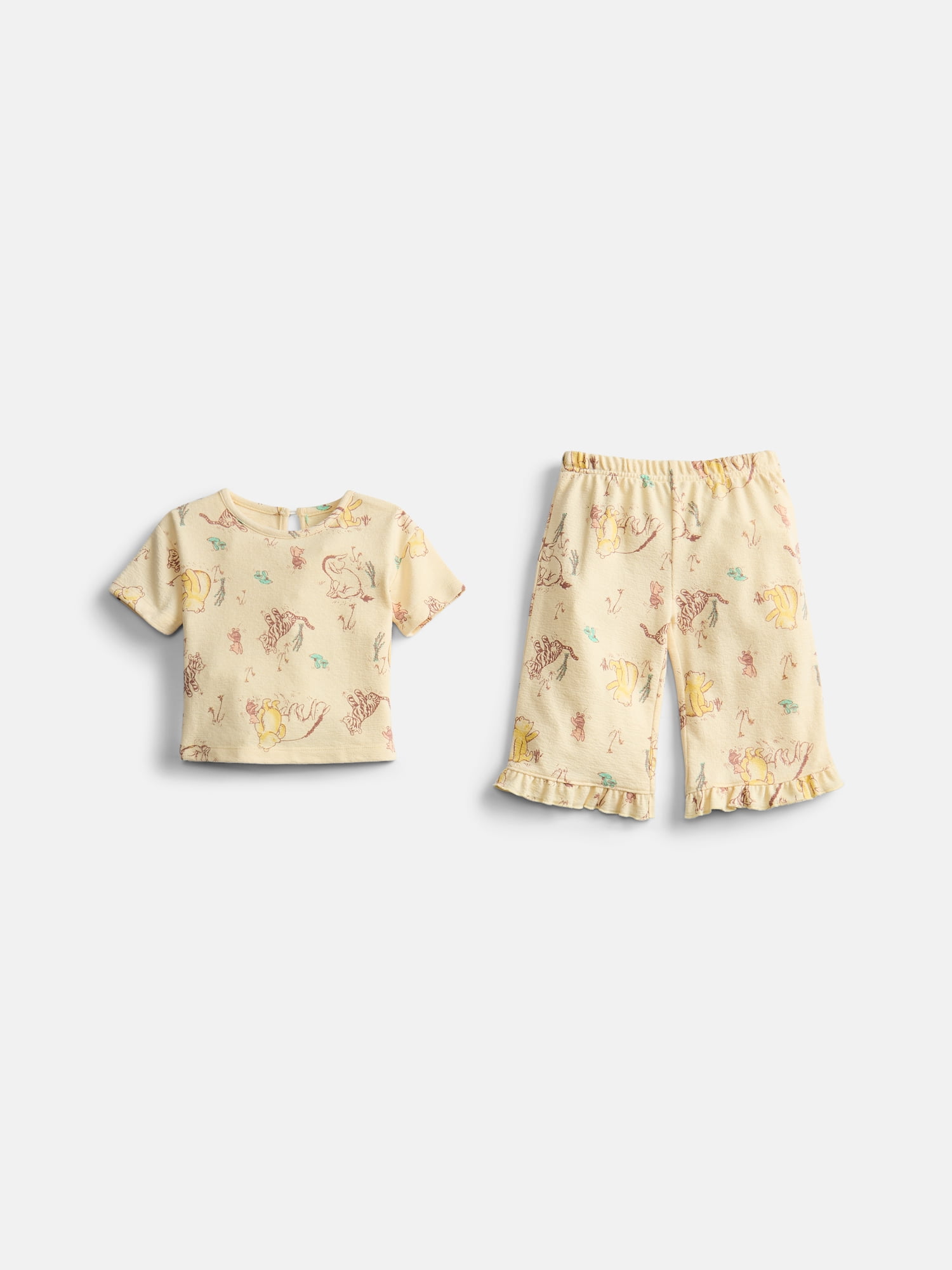 Winnie the Pooh Baby Girls Graphic Tee and Pants Set, 2-Piece, Sizes 0M-24M