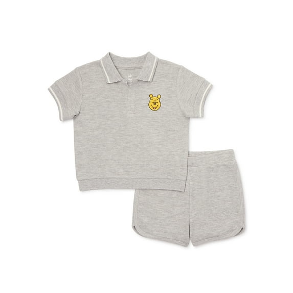 Winnie the Pooh Baby Polo Shirt and Shorts Set, 2-Piece, Sizes 0M-18M