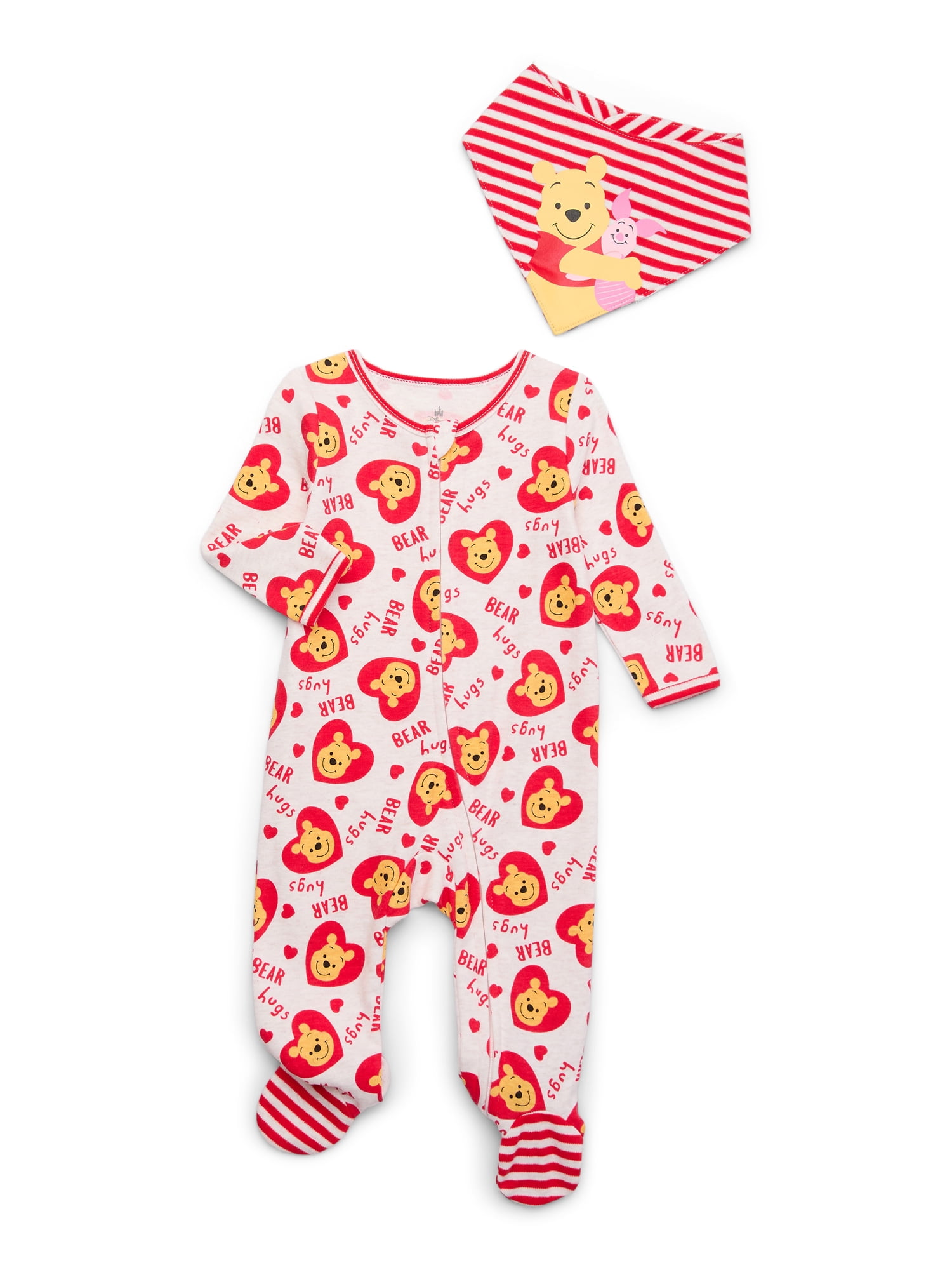 Winnie the Pooh Baby Valentine's Day Layette Gift Set, 2-Piece, Sizes Newborn-6/9 Months