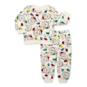 101 DALMATIANS Winnie the Pooh Baby and Toddler Christmas Faux Sherpa Top and Joggers Set, 2-Piece, Sizes 0/3M-5T