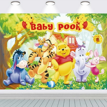 Winnie the Pooh Background Taspestry Post Banner Backdrop Party Supplies Wall Decor