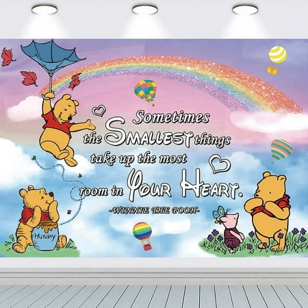 Winnie the Pooh Background Taspestry Post Banner Backdrop Party Supplies Wall Decor