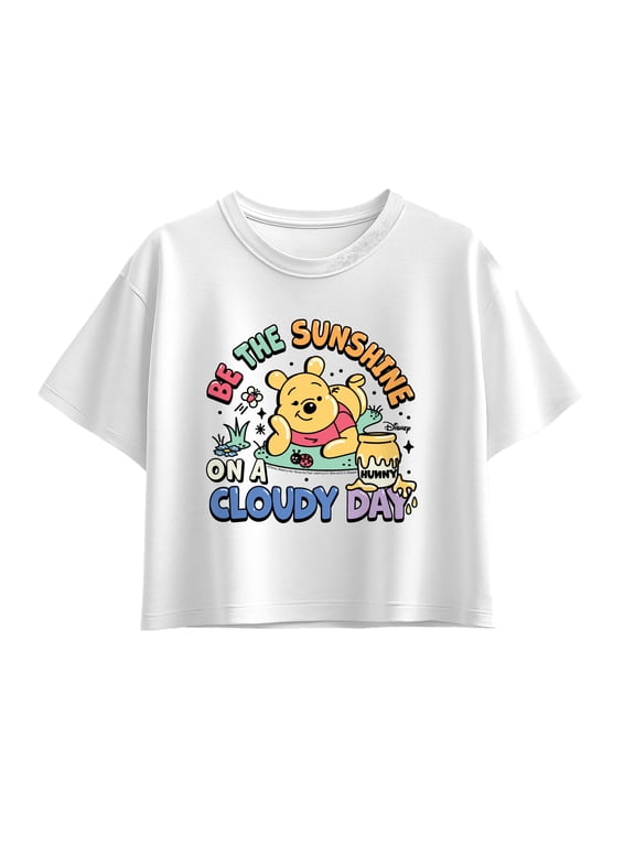 - Be the Sunshine on a Cloudy Day Girls' Short Sleeve Boxy Graphic T-Shirt
