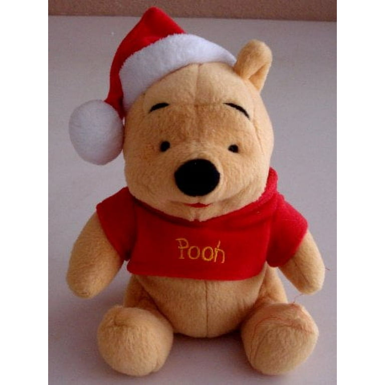 Winnie The Pooh Santa Cuddly Toy Winnie The Pooh Bean Bag Plush