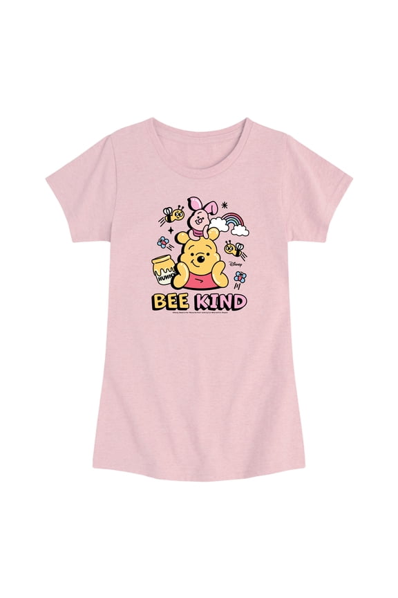 - Bee Kind - Toddler Girls Fitted Short Sleeve T-Shirt