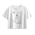 thumbnail image 1 of Winnie the Pooh - Bee and Pooh Outline - Youth Girls Boxy T-Shirt, 1 of 4