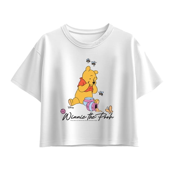 Winnie the Pooh - Bees and Honey - Youth Girls Boxy T-Shirt