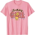 thumbnail image 1 of Winnie the Pooh Birthday Girl Buzzing Bees T-Shirt for Men Women, Light Pink Color, Size XL, 1 of 1