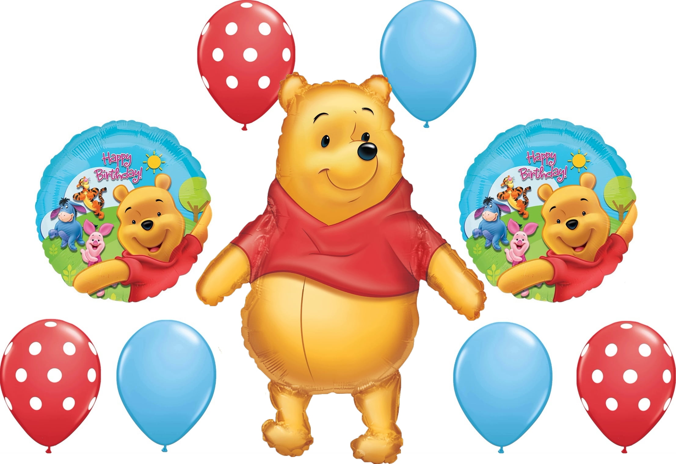 Winnie the Pooh Birthday Party Balloons Decorations Supplies by Balloon Emporium