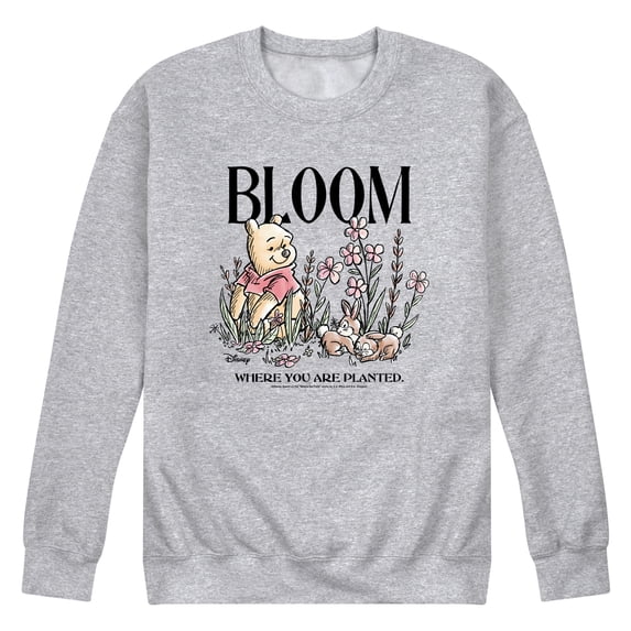 Winnie the Pooh - Bloom Where You Are Planted - Men's Crew Fleece Sweatshirt