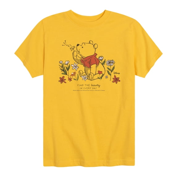 Winnie the Pooh - Blowing Dandelion - Youth Boys Short Sleeve Graphic T-Shirt