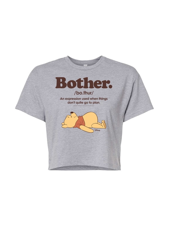 - Bother Definition - Juniors Cropped Graphic T-Shirt