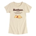 thumbnail image 1 of Winnie the Pooh - Bother Definition - Toddler Girls Fitted Short Sleeve T-Shirt, 1 of 4