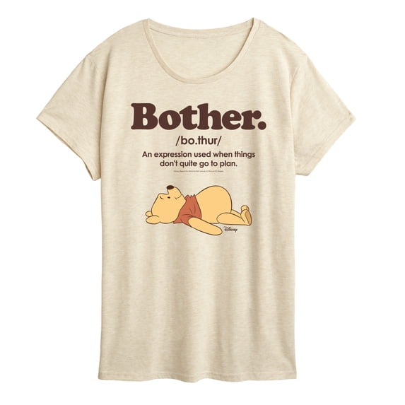 Winnie the Pooh - Bother Definition - Women's Short Sleeve Graphic T-Shirt