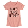 thumbnail image 1 of Winnie the Pooh - But First Honey - Toddler And Youth Girls Short Sleeve Graphic T-Shirt, 1 of 4