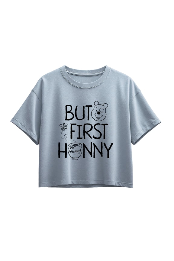 - But First Hunny - Youth Girls Boxy T-Shirt