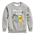 thumbnail image 1 of Winnie the Pooh - Butterfly Friends with Eeyore - Toddler And Youth Crewneck Fleece Sweatshirt, 1 of 4