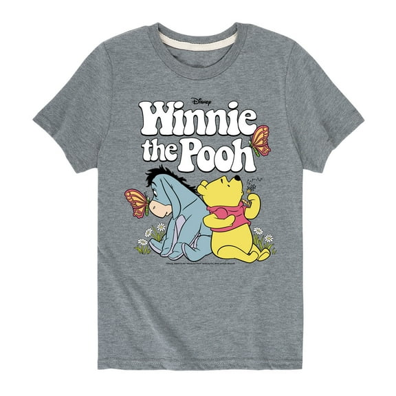 Winnie the Pooh - Butterfly Friends with Eeyore - Toddler And Youth Short Sleeve Graphic T-Shirt