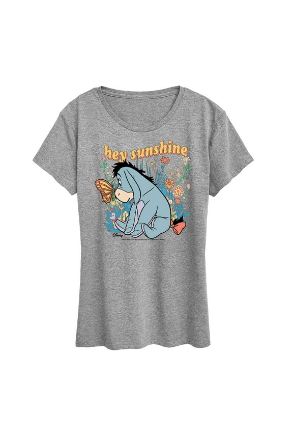 - Butterfly Friends with Eeyore - Women's Short Sleeve Graphic T-Shirt