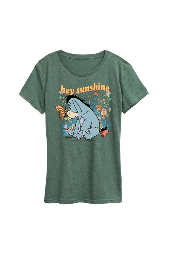 - Butterfly Friends with Eeyore - Women's Short Sleeve Graphic T-Shirt