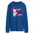 thumbnail image 1 of Winnie the Pooh - Care Too Much Called Love - Men's Long Sleeve Graphic T-Shirt, 1 of 4