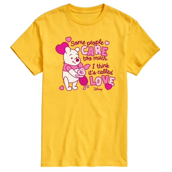 Winnie the Pooh - Care Too Much Called Love - Men's Short Sleeve Graphic T-Shirt